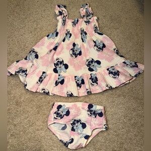 Disney Pink and Blue Minnie Mouse Diaper Cover Set